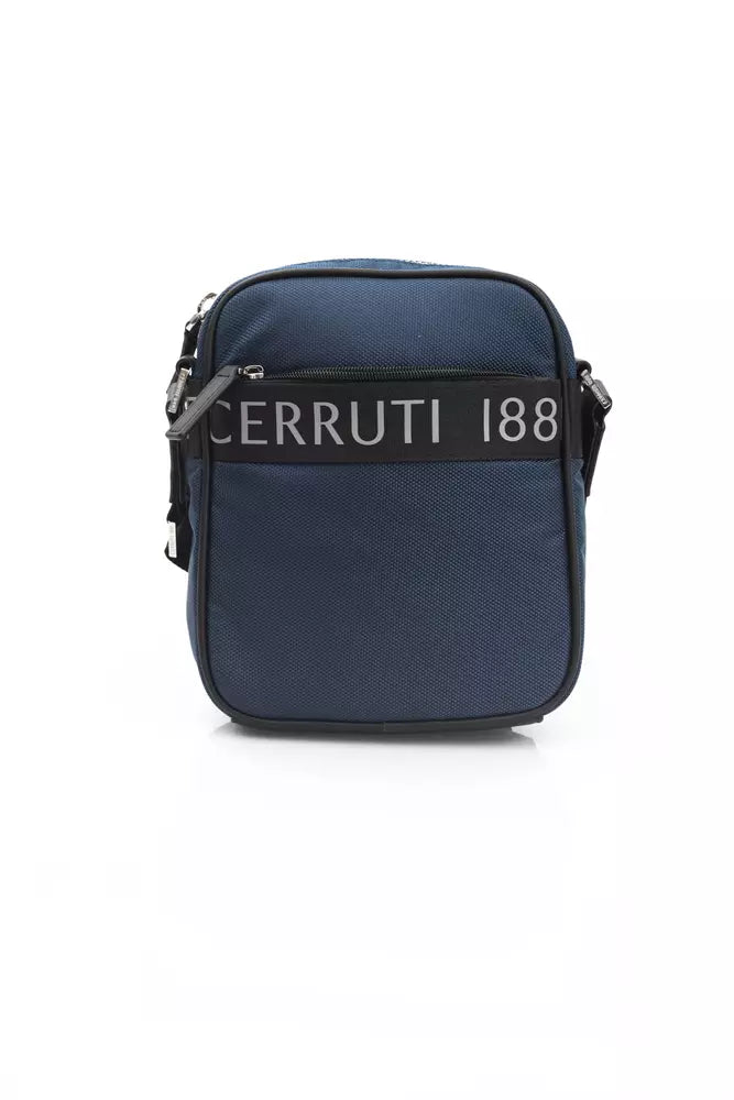 Cerruti 1881 Blue Nylon Mens Messenger Bag