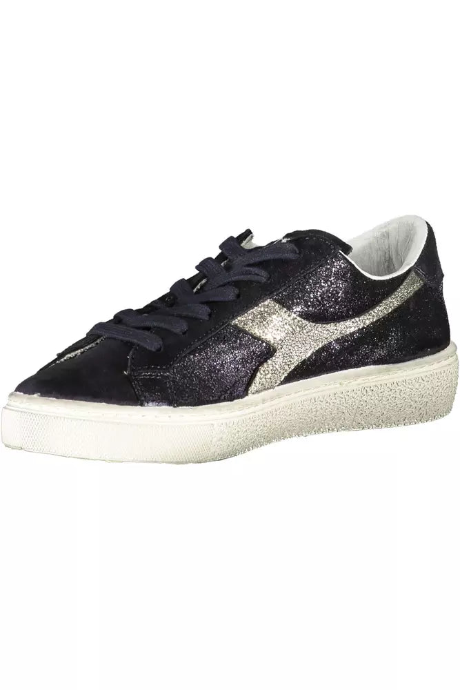 Diadora Black Leather Women Sneaker