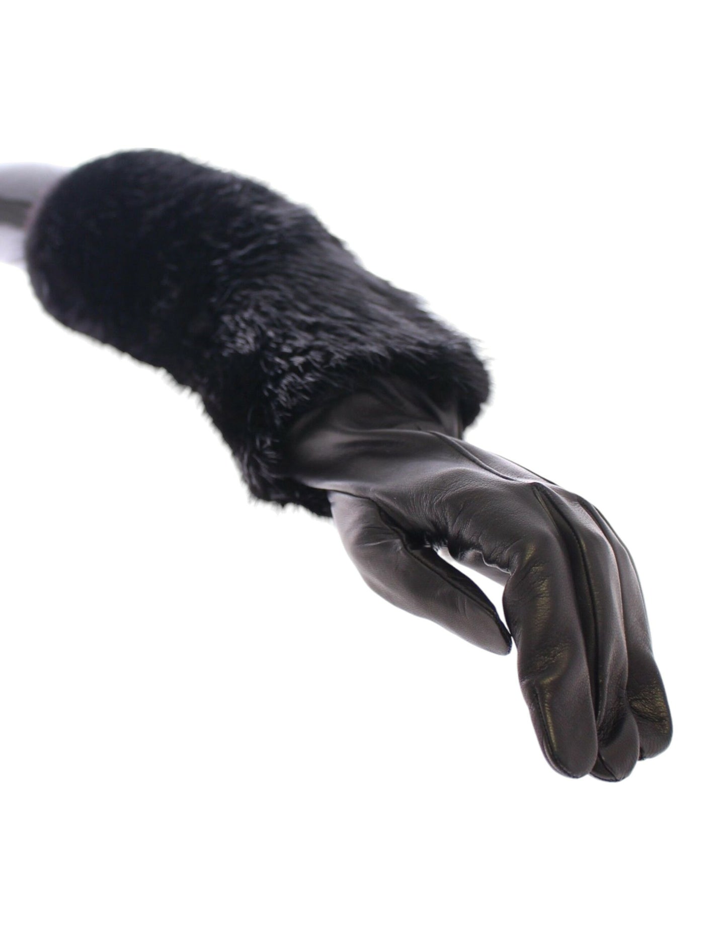 Dolce & Gabbana Elegant Elbow Length Leather Gloves