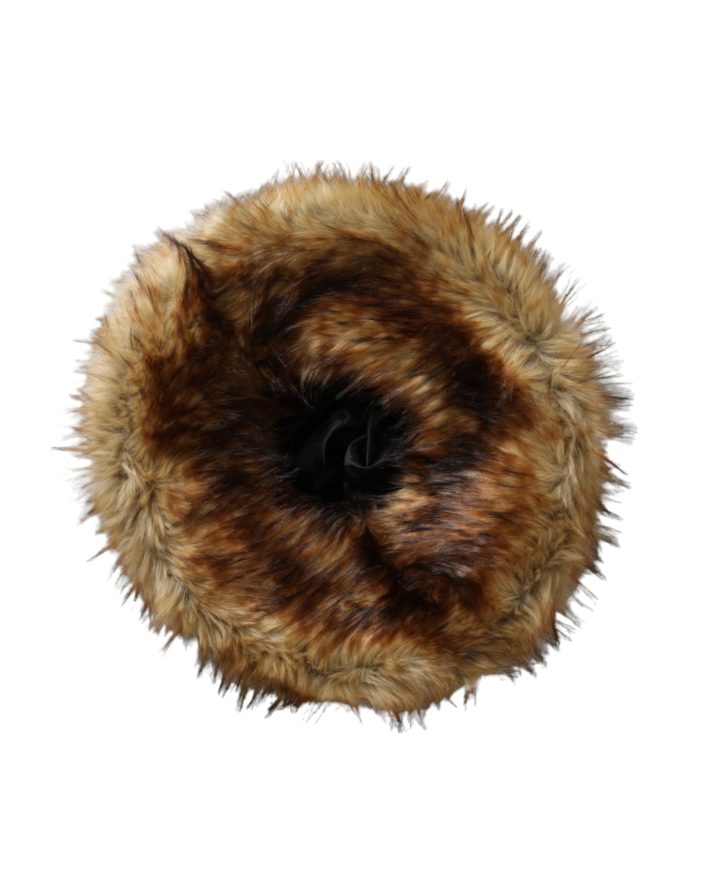 Dolce & Gabbana Brown Modacrylic Faux Fur Bucket Hat