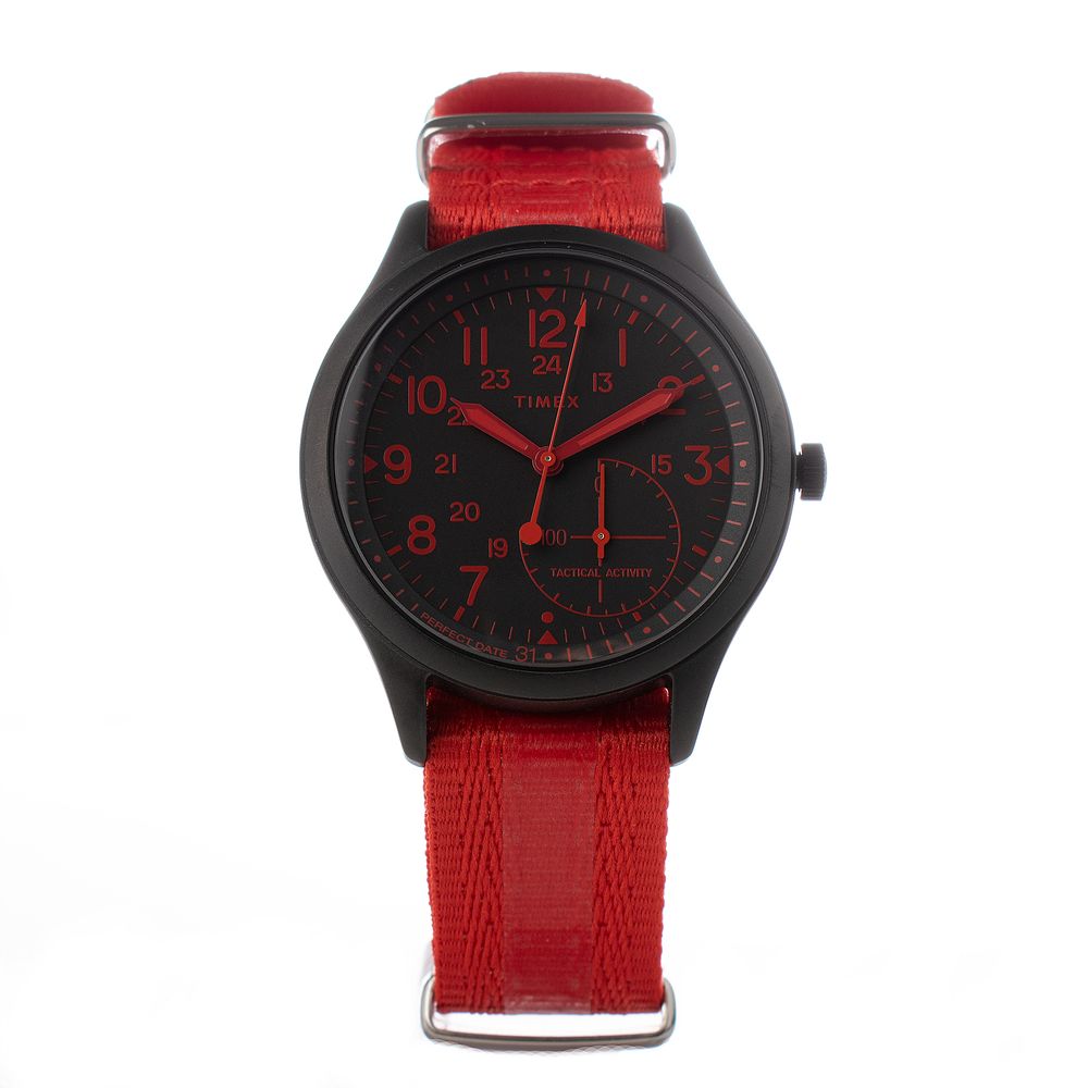 Timex Red Nylon Watch