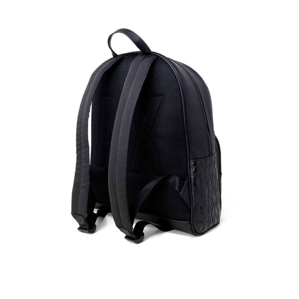 Armani Exchange Black Polyester Backpack