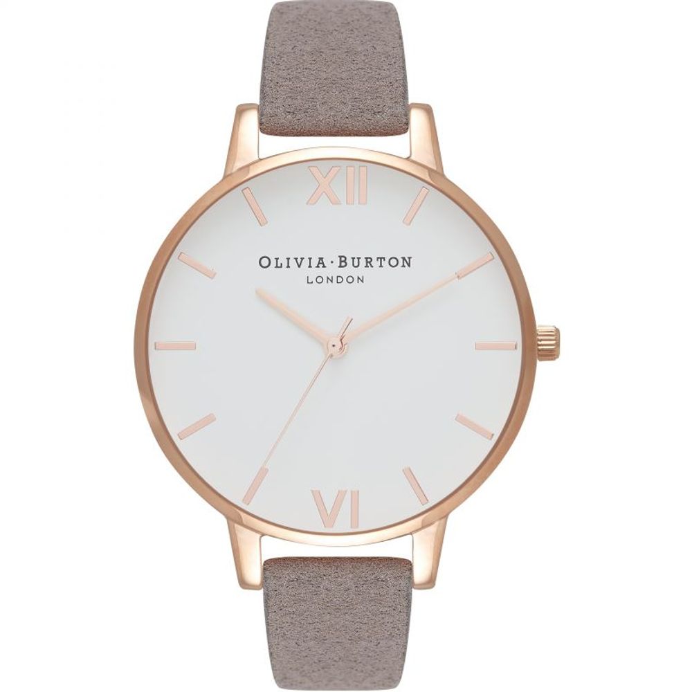 Olivia Burton Gray Synthetic Leather Watch