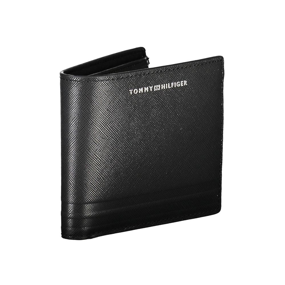 Tommy Hilfiger Black Leather Men Wallet