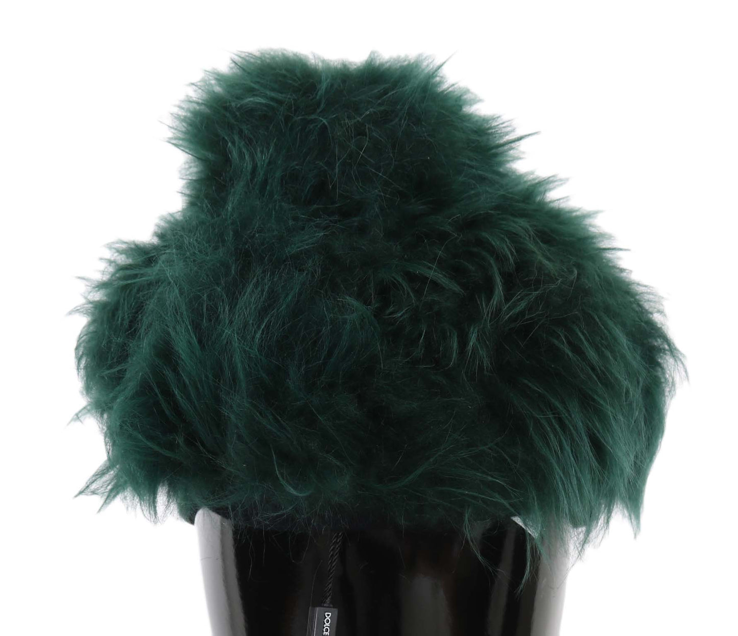 Dolce & Gabbana Elegant Emerald Cashmere Cloche Cap